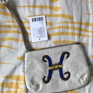 Anthropologie “H” wristlet